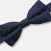 Turio Paisley Silk Bow Tie, Navy, hi-res